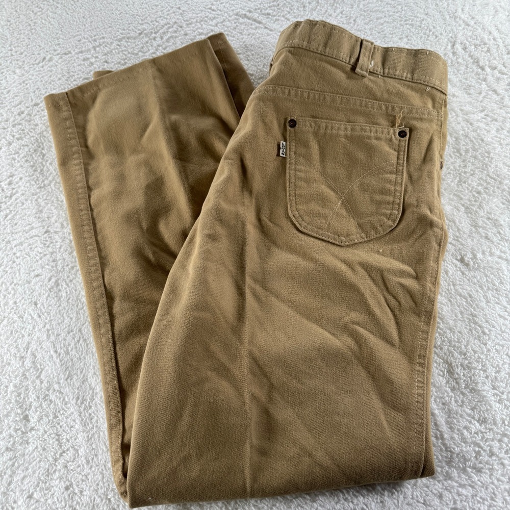 Vintage Levi's Khaki Straight Leg Dress Pants‎ 36x30 (38x32 tag) Clean Preppy